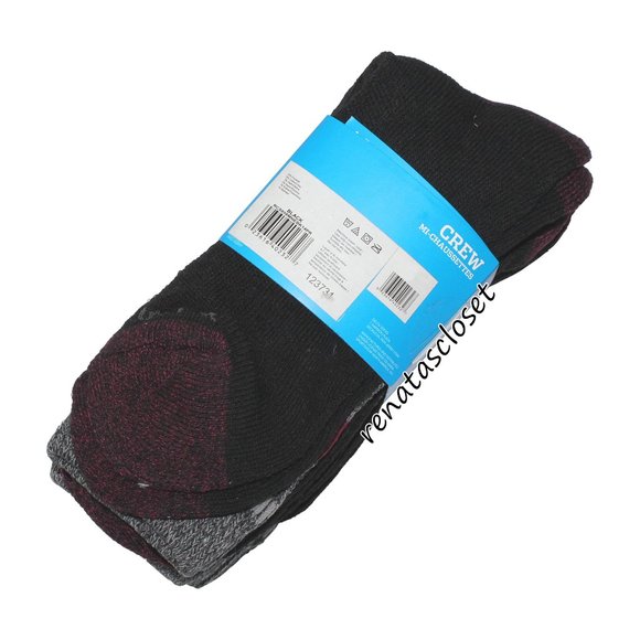 Columbia Men's 4-Pair Top Striped Crew Sock Set NWT - Picture 6 of 8